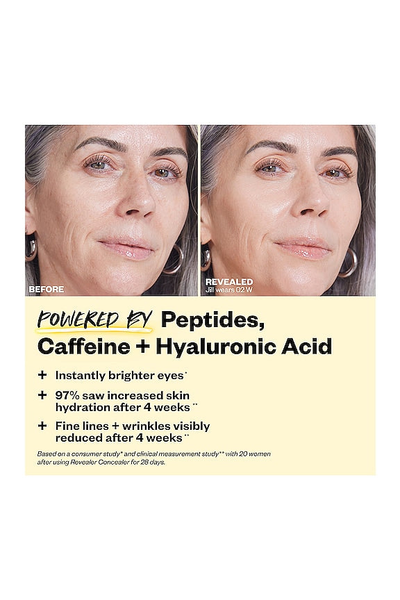 Revealer Super Creamy + Brightening Concealer With Caffeine And Hyaluronic Acid