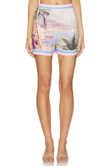 Enyo Postcard Print Shorts