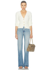 Agathe Fuzzy Collared Cardigan