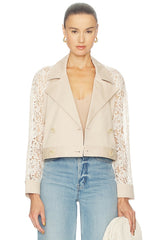 Novelle Lace Sleeve Trench