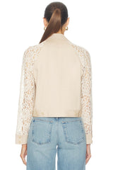 Novelle Lace Sleeve Trench