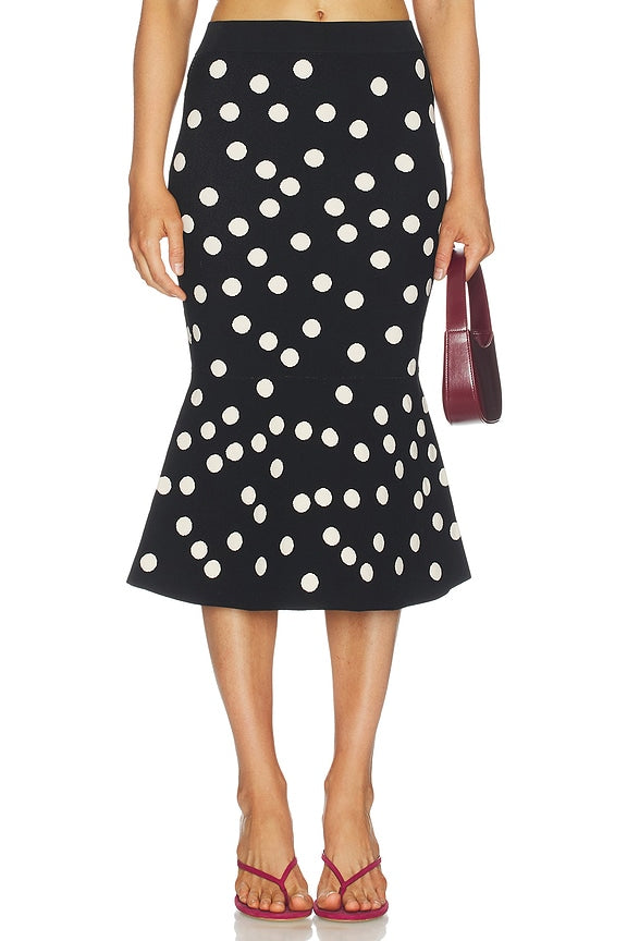Mae Polka Dot Flare Skirt