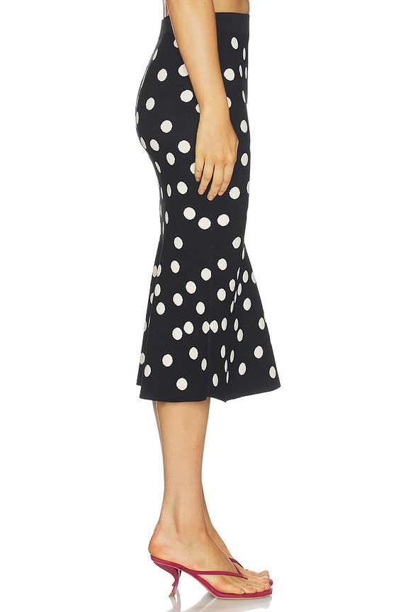 Mae Polka Dot Flare Skirt