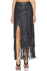 Karoline Maxi Fringe Skirt