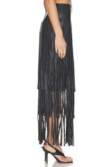 Karoline Maxi Fringe Skirt