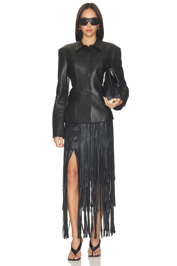 Karoline Maxi Fringe Skirt