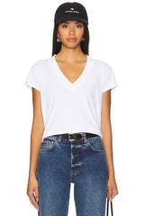 Suri Deep V Cap Sleeve Tee