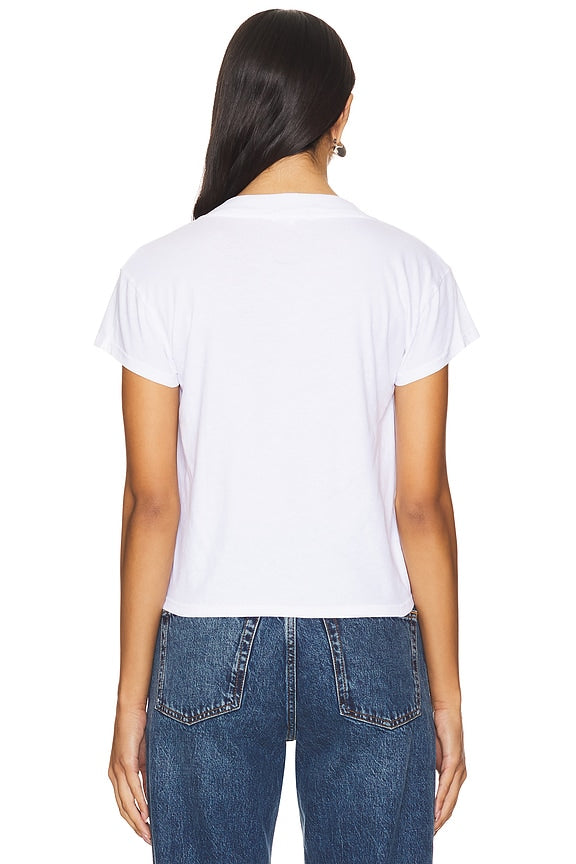 Suri Deep V Cap Sleeve Tee