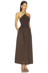 Jinjara Beaded Halter Dress