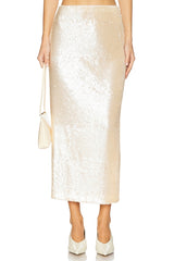 Ceci Sequin Midi Skirt