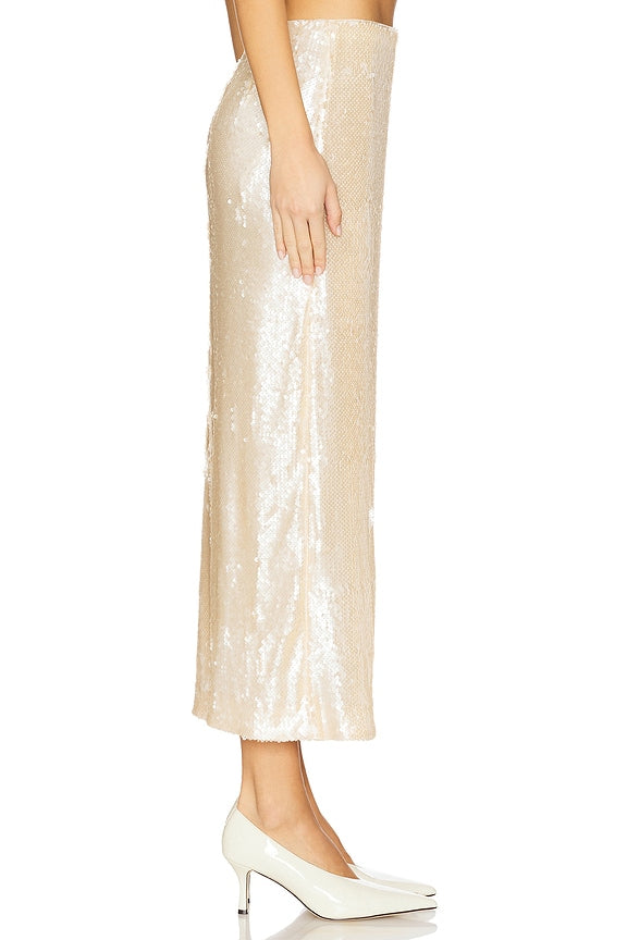 Ceci Sequin Midi Skirt