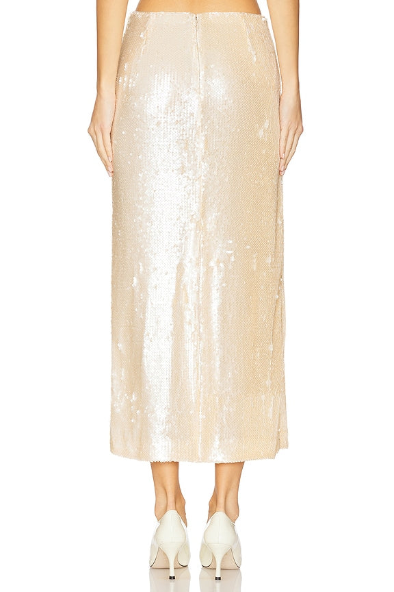 Ceci Sequin Midi Skirt