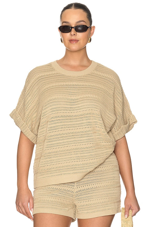 Kym Openwork Top