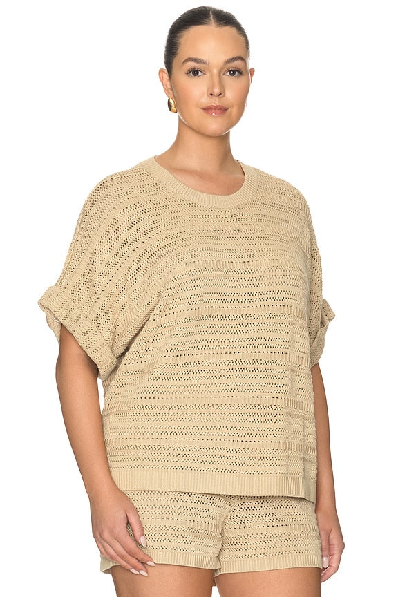 Kym Openwork Top
