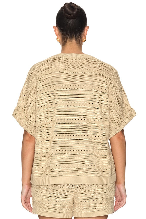 Kym Openwork Top