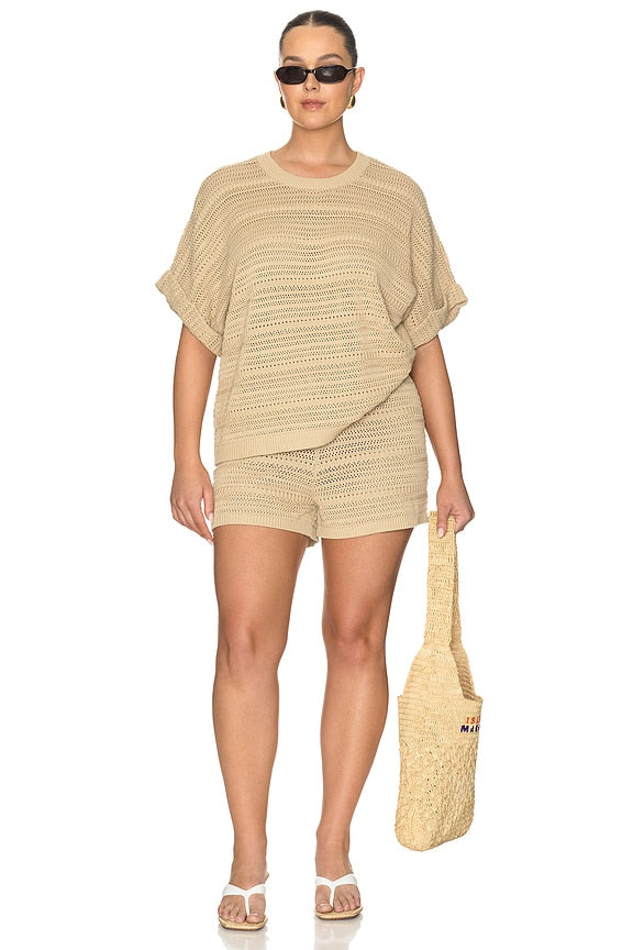 Kym Openwork Top