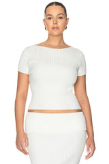 Jordin Short Sleeve Rib Top