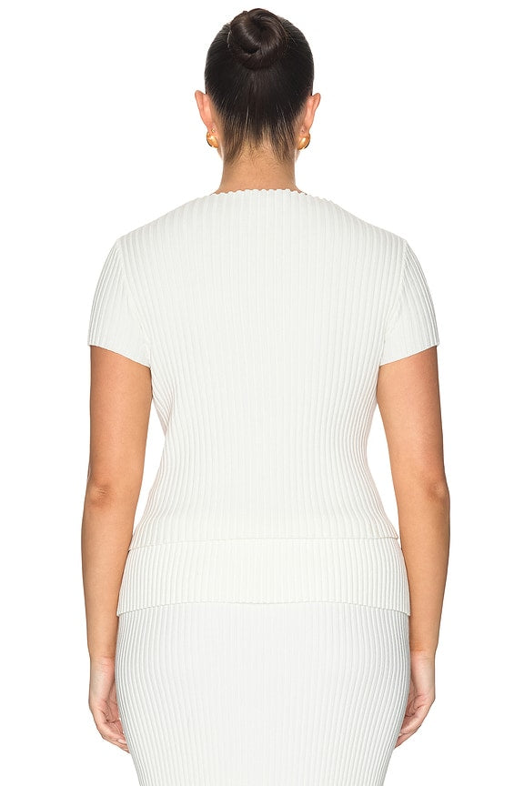Jordin Short Sleeve Rib Top