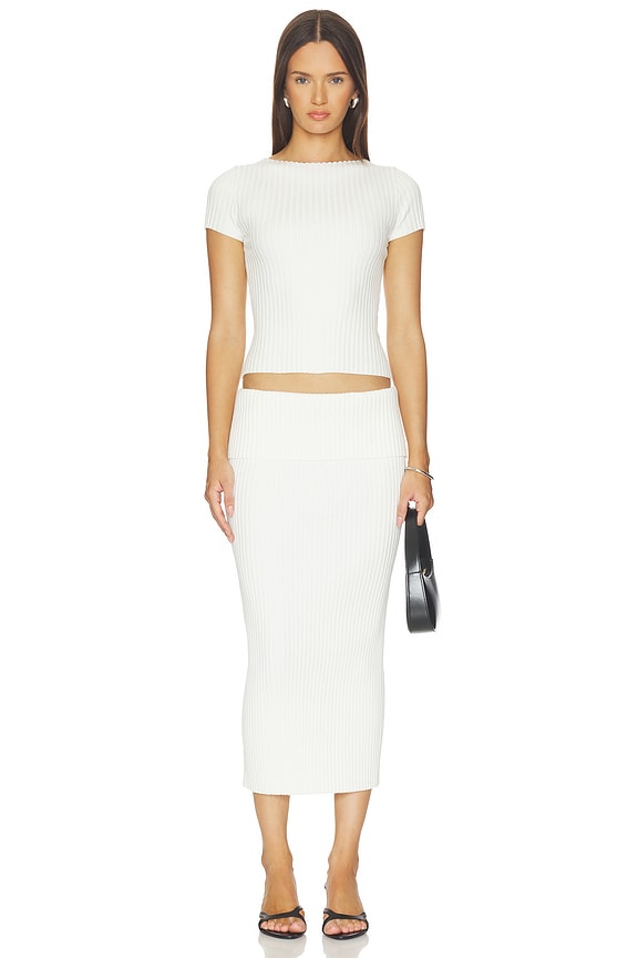 Jordin Short Sleeve Rib Top