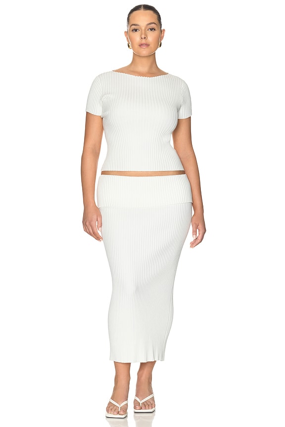 Jordin Short Sleeve Rib Top