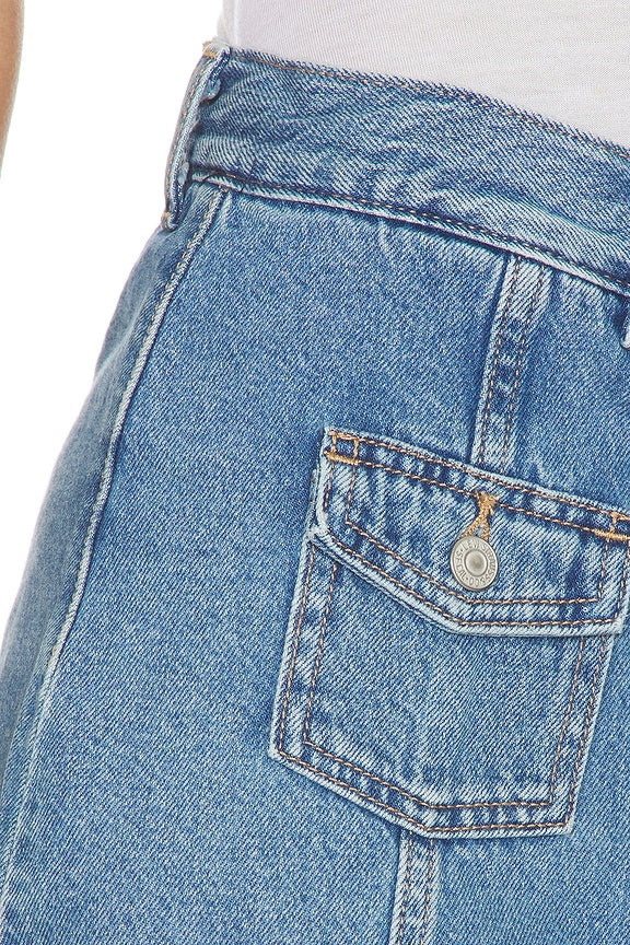 Button Front Skort