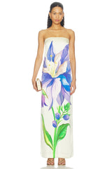 Iris Of The Sapphire Garden Dress