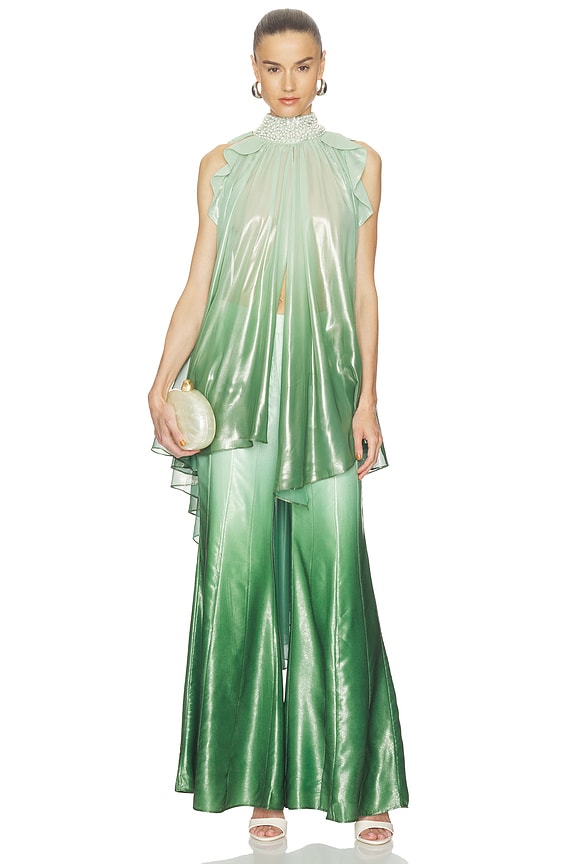 Iridescent Sage Pant