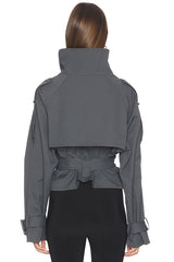 Blanc Cropped Trench