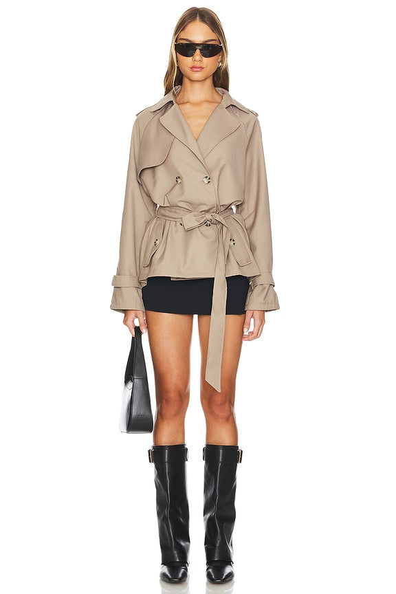 Cropped Trencherous Coat