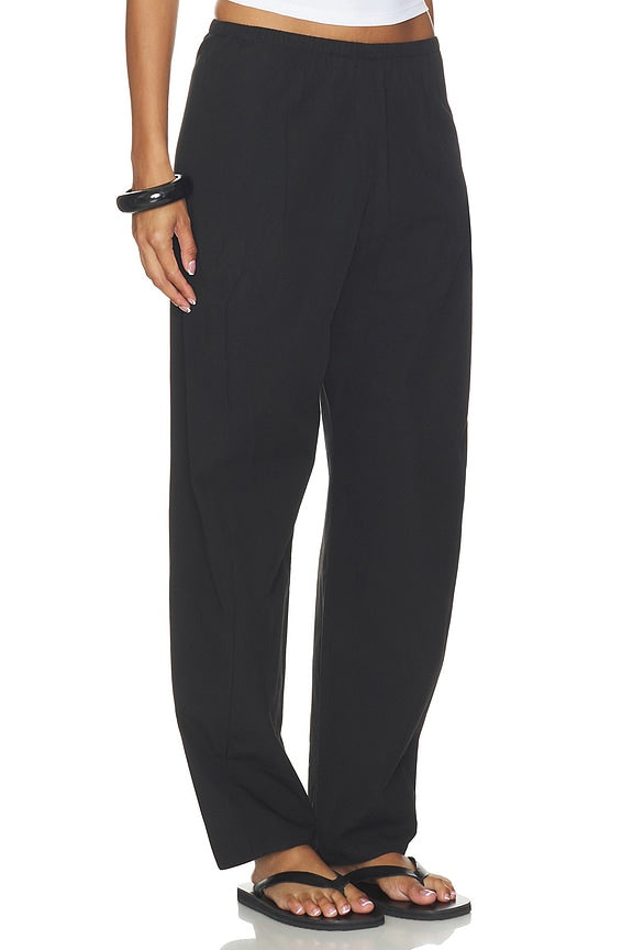 Poplin Barrel Leg Pant