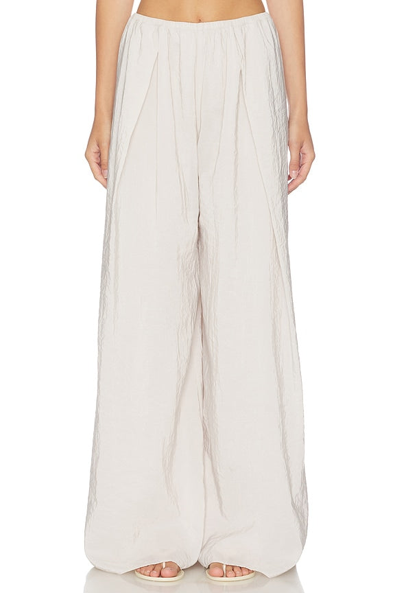 Pleated Wide Leg Pant