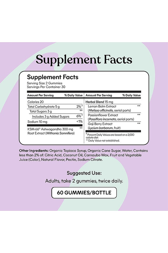 Chill, De-Stress Ashwagandha Gummies