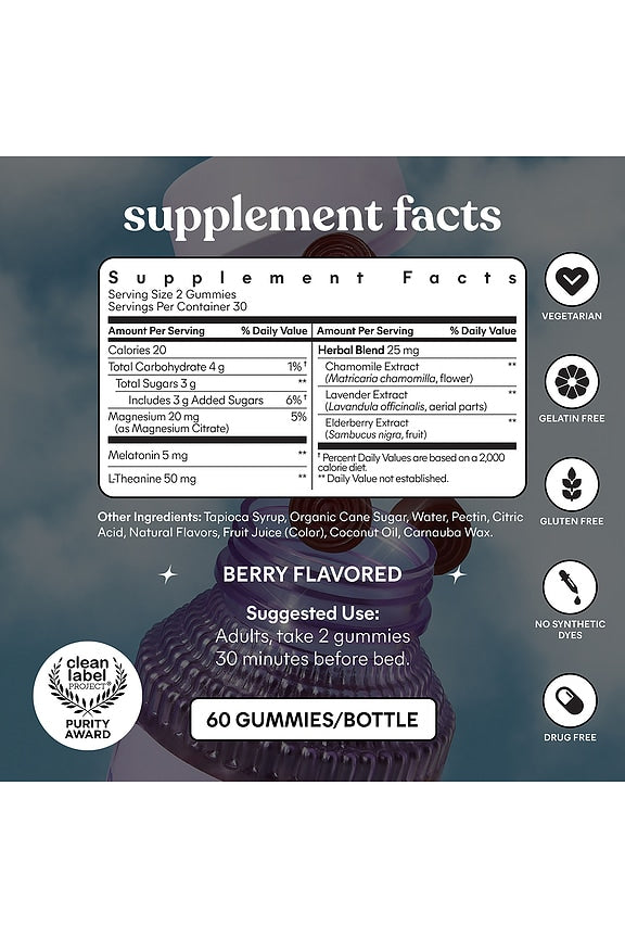 Sleep, Melatonin &amp; Magnesium Gummies