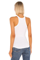 Ribbed Skinny Racer Tank
