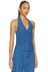 Cora Plaid Halter