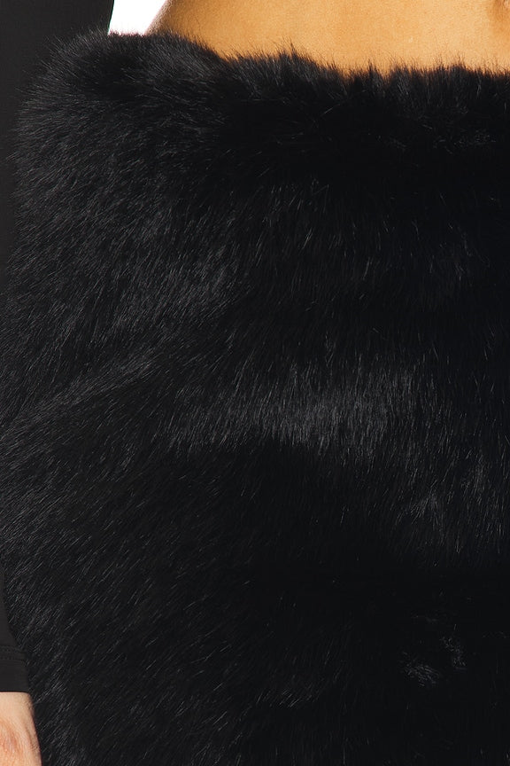 Julieta Faux Fur Mini Skirt