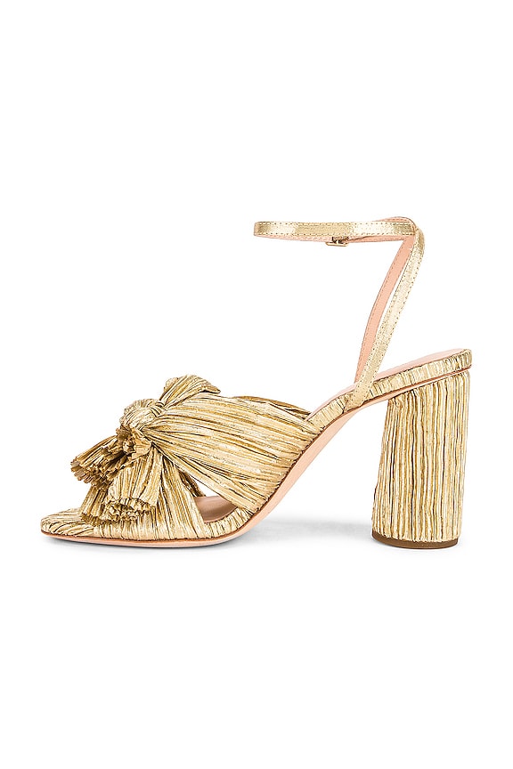 Camellia Bow Heel With Ankle Strap