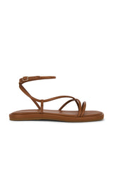 Noor Strappy Ankle Wrap Flat Sandal