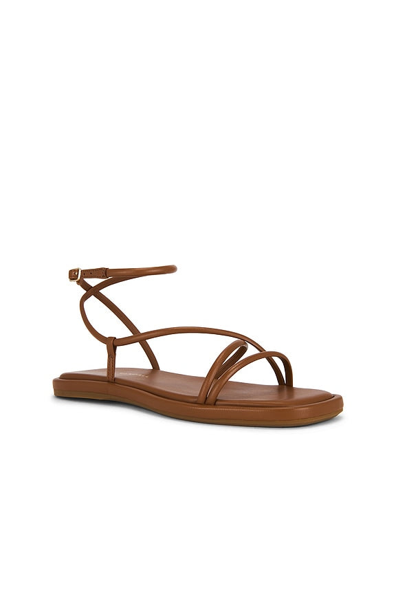Noor Strappy Ankle Wrap Flat Sandal