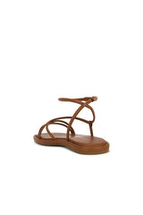 Noor Strappy Ankle Wrap Flat Sandal