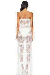 x Maggie MacDonald Millie Sheer Maxi Dress
