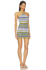 Paizley Stripe Mini Dress