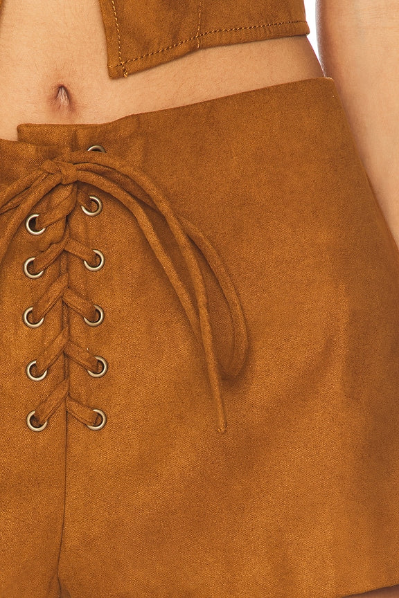 Noella Faux Suede Short