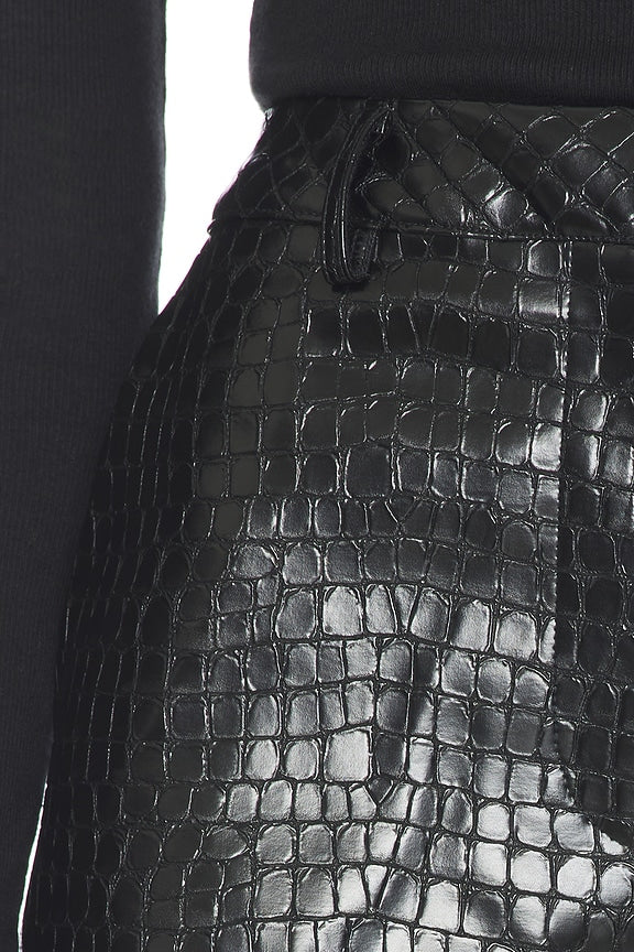 Arden Faux Croc Shorts