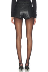 Delaney Faux Leather Micro Short