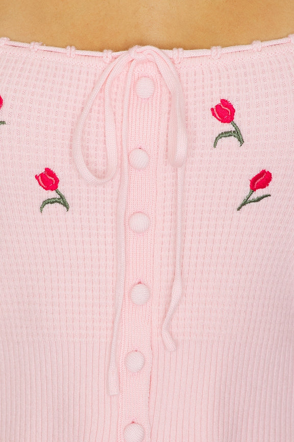 Cecilia Floral Embroidered Top