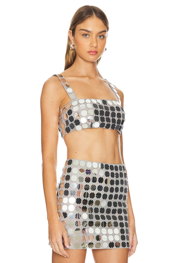 Gilles Sequin Crop Top