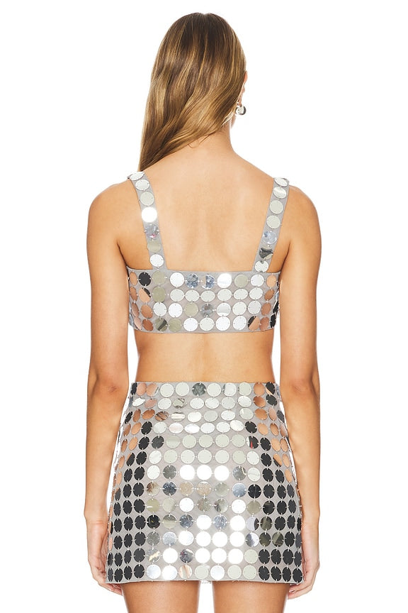 Gilles Sequin Crop Top