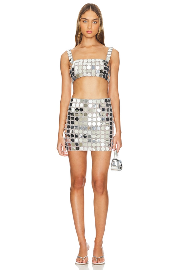 Gilles Sequin Crop Top