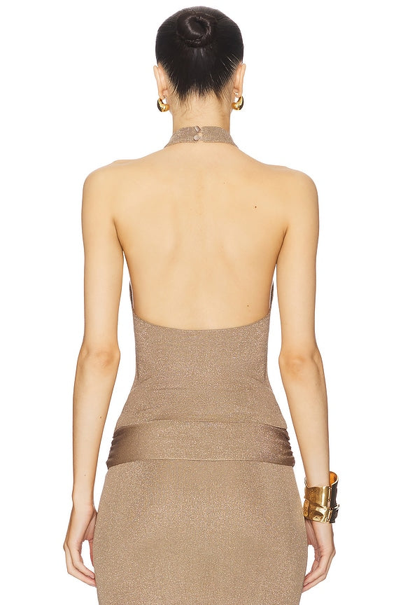 Renna Cowl Neck Sleeveless Top